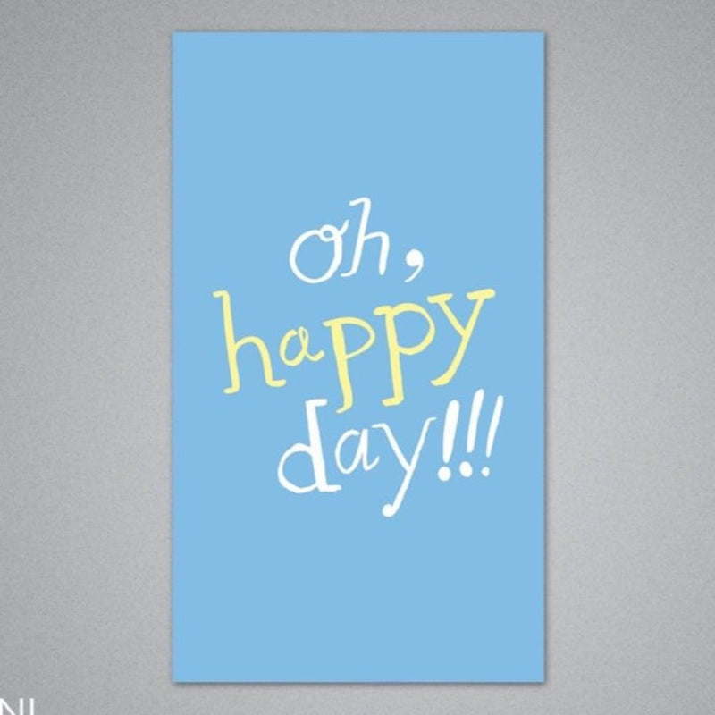 Oh Happy Day Enclosure Card by Breathless Paper Co. Paper Goods + Party Supplies Breathless Paper Co.   