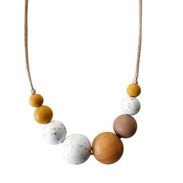 Mckenzie Moonstone Teething Necklace by Chewable Charm