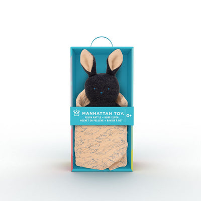 Bunny Rattle + Burp Cloth by Manhattan Toy Toys Manhattan Toy   
