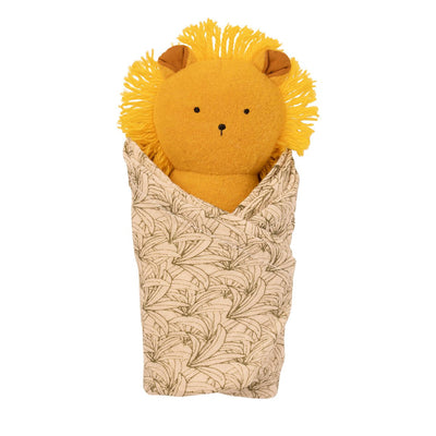 Lion Rattle + Burp Cloth by Manhattan Toy Toys Manhattan Toy   