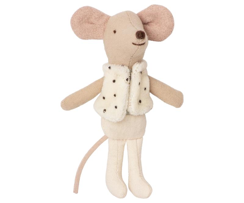 Dancer Mouse Little Brother in Matchbox by Maileg Toys Maileg   