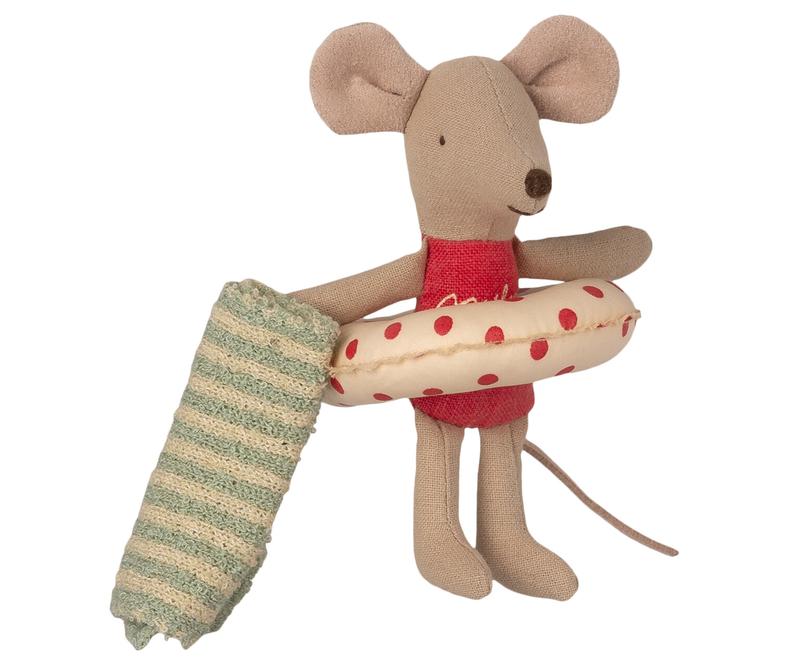 Beach Mouse - Little Sister in Cabin by Maileg Toys Maileg   