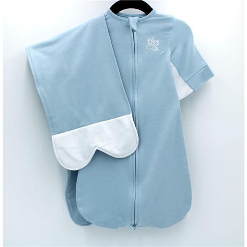 Dream Sky Blue Swaddle - Small (0-3 M; 7-12 Lbs) by The Butterfly Swaddle