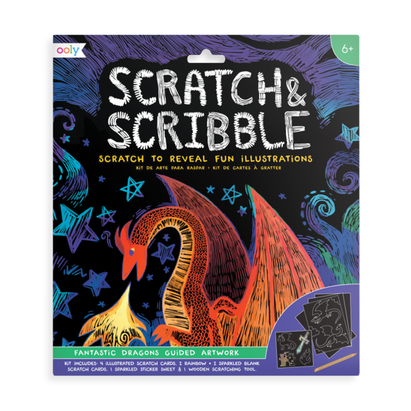Scratch & Scribble - Fantastic Dragons by OOLY Toys OOLY   