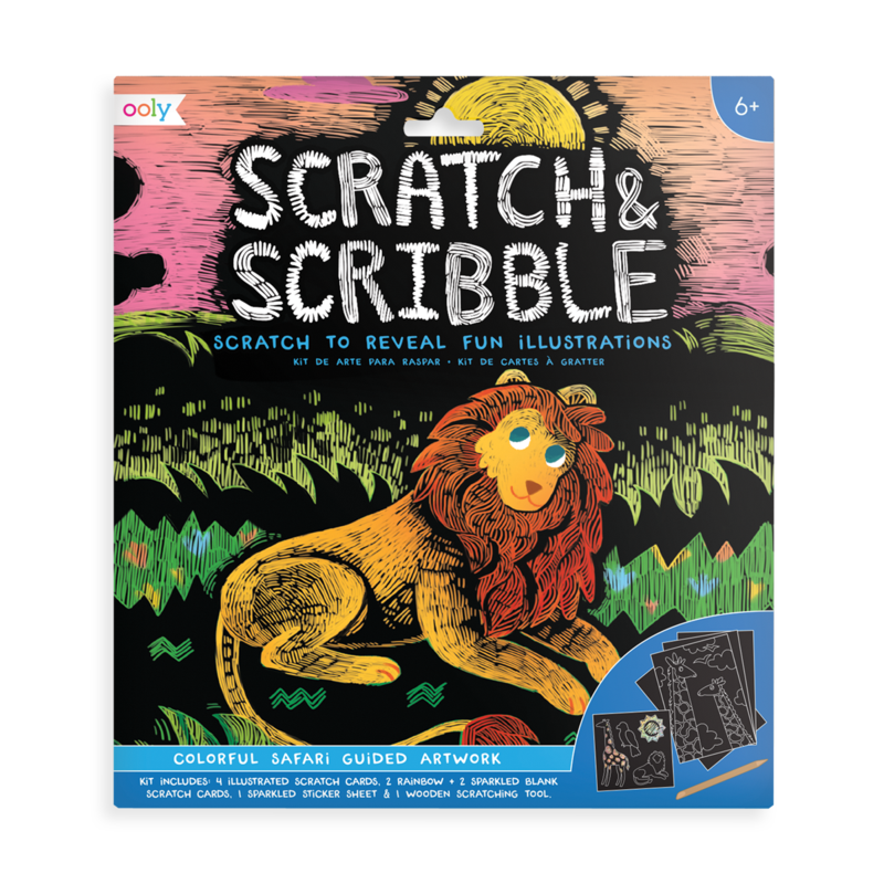 Scratch & Scribble - Colorful Safari by OOLY Toys OOLY   