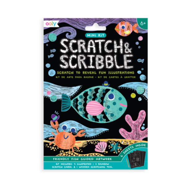 Mini Scratch & Scribble - Friendly Fish by OOLY Toys OOLY   