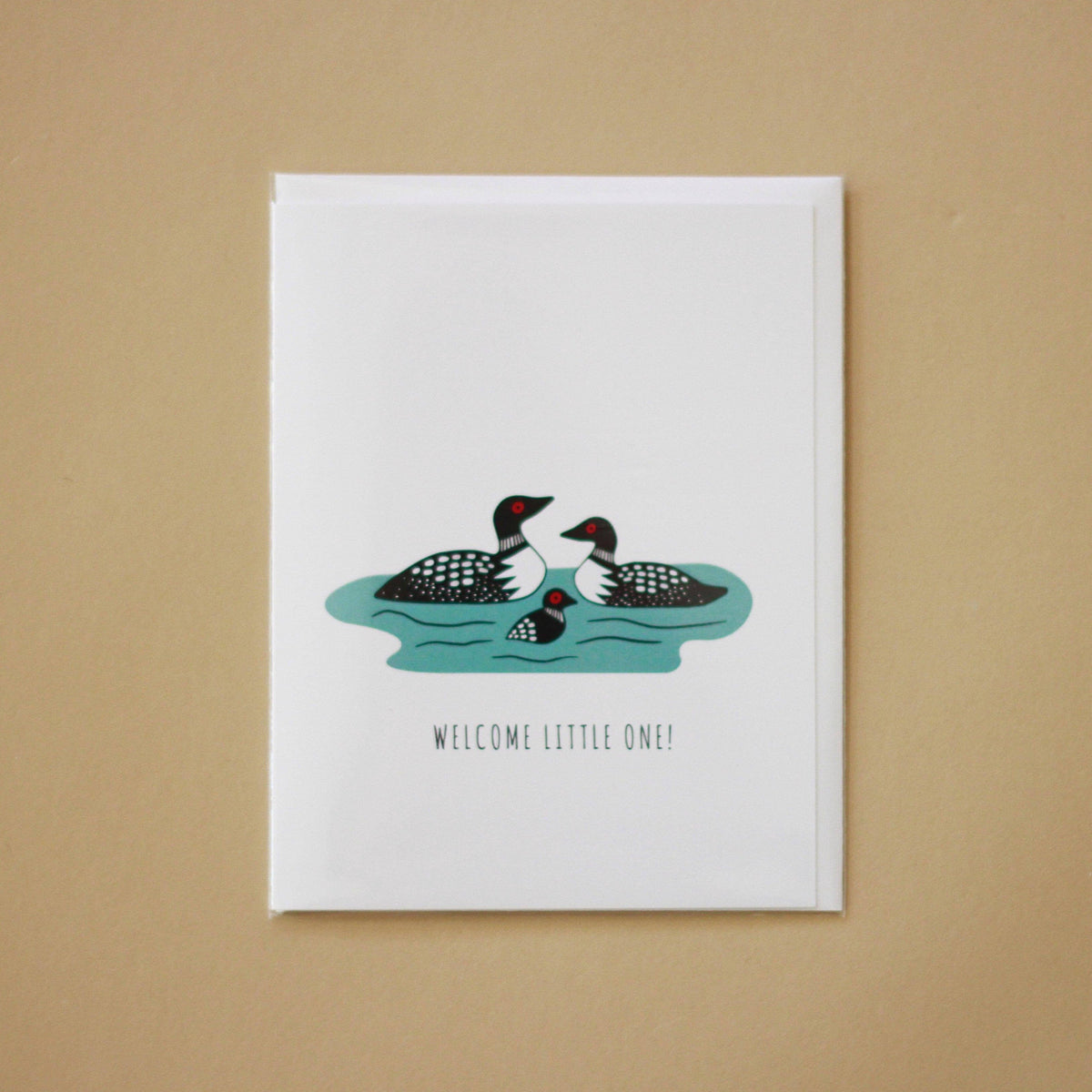 Baby Loon - Welcome Little One Card Paper Goods + Party Supplies MNICARDS   