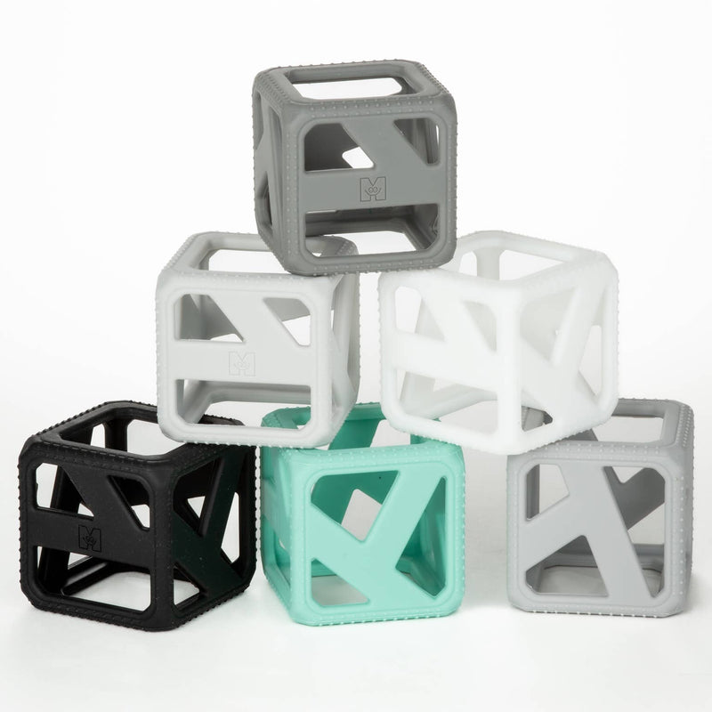 Stack N Chew Cubes - Monochrome by Malarkey Kids Toys Malarkey Kids   