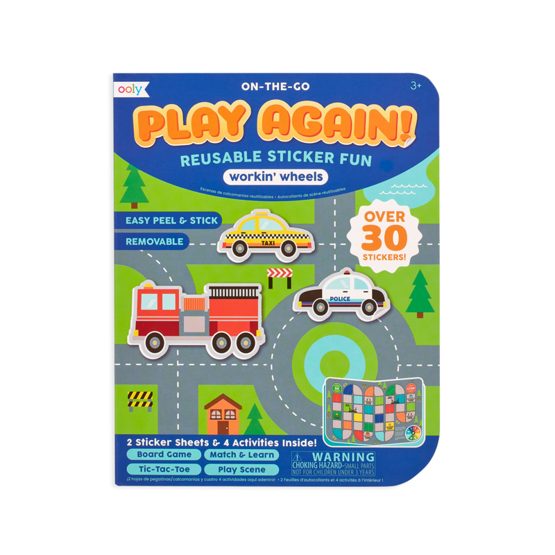 Play Again! Mini On-The-Go Activity Kit by Ooly Toys OOLY Working Wheels  