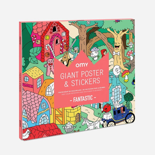 Fantastic Giant Poster & Stickers by OMY