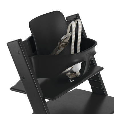Tripp Trapp Baby Set with Harness and Extended Glider by Stokke Furniture Stokke Black  