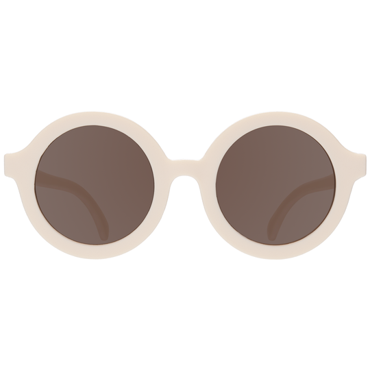 Euro Round Sunglasses - Sweet Cream with Amber Lens by Babiators
