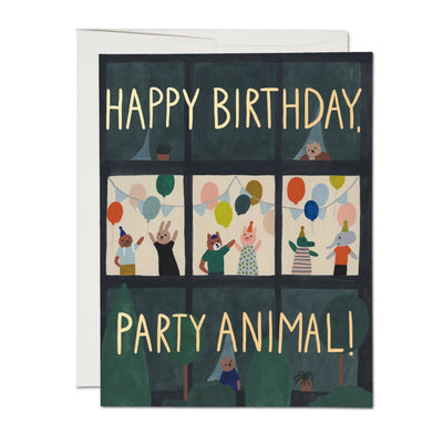 Animal House Birthday Card by Red Cap Cards Paper Goods + Party Supplies Red Cap Cards   
