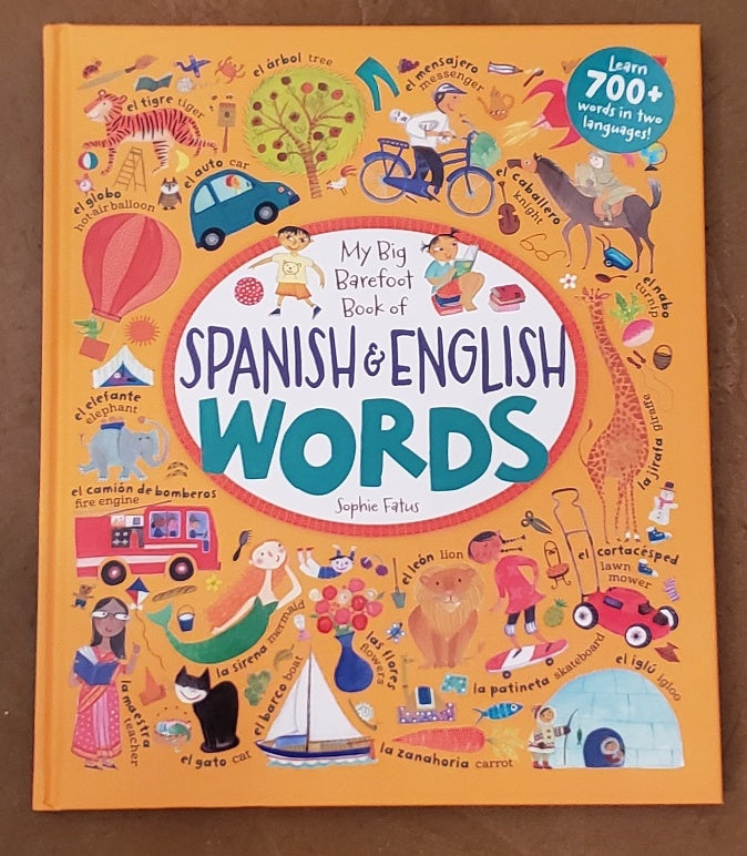 Spanish & English Words Book - Hardcover Books Putumayo World Music   