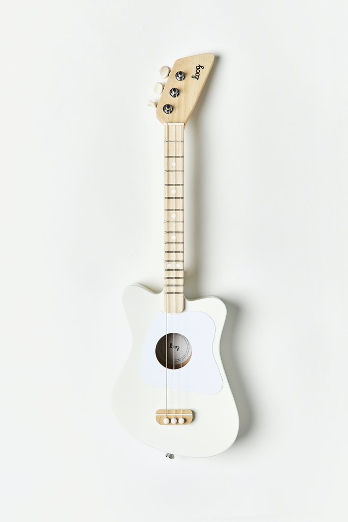 Loog Mini Acoustic Guitar Toys Loog White  