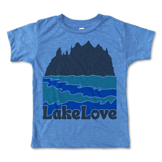 Lake Love Tee - Heather Columbia Blue by Rivet Apparel Co.