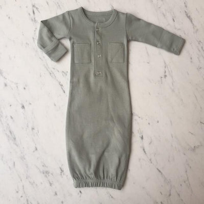 Organic Gown - Seafoam by Loved Baby Accessories Loved Baby   