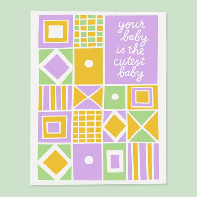 Cutest Baby Card by The Good Twin Paper Goods + Party Supplies The Good Twin   