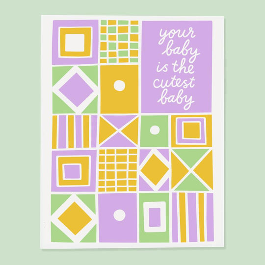 Cutest Baby Card by The Good Twin