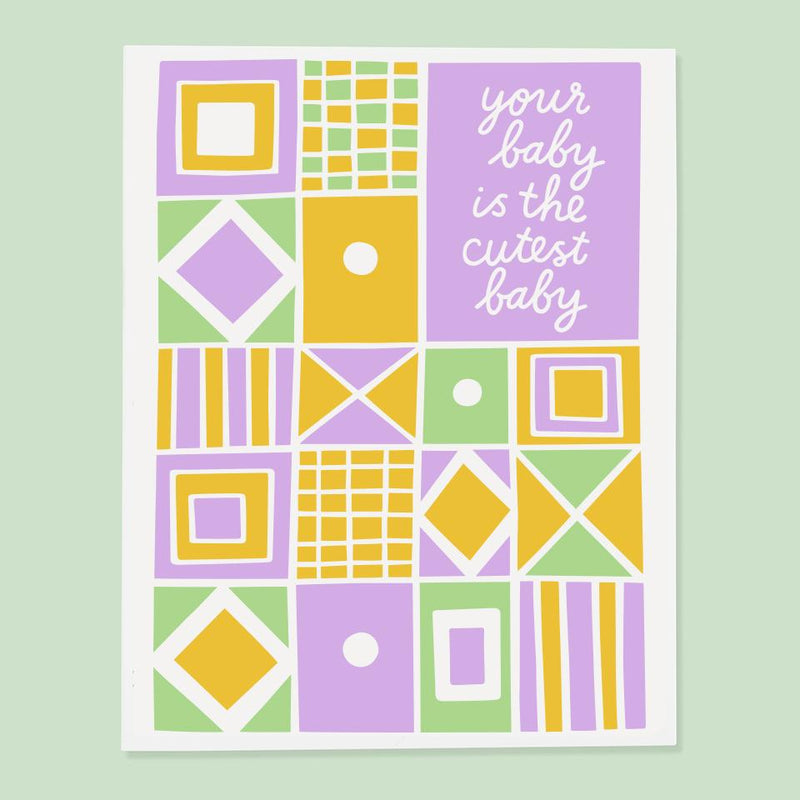 Cutest Baby Card by The Good Twin Paper Goods + Party Supplies The Good Twin   