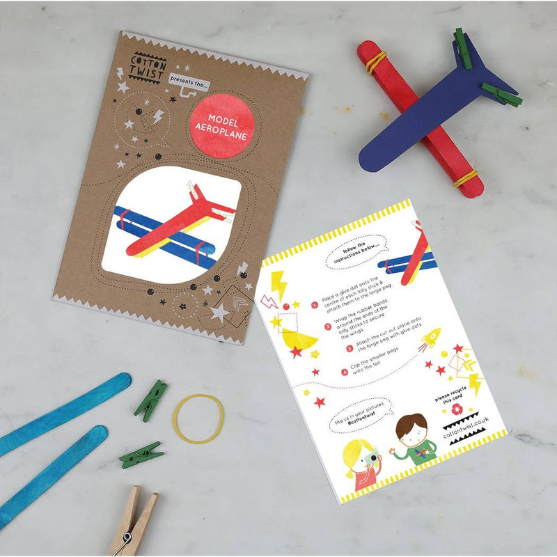Make Your Own Model Aeroplane Kit by Cotton Twist Toys Cotton Twist   