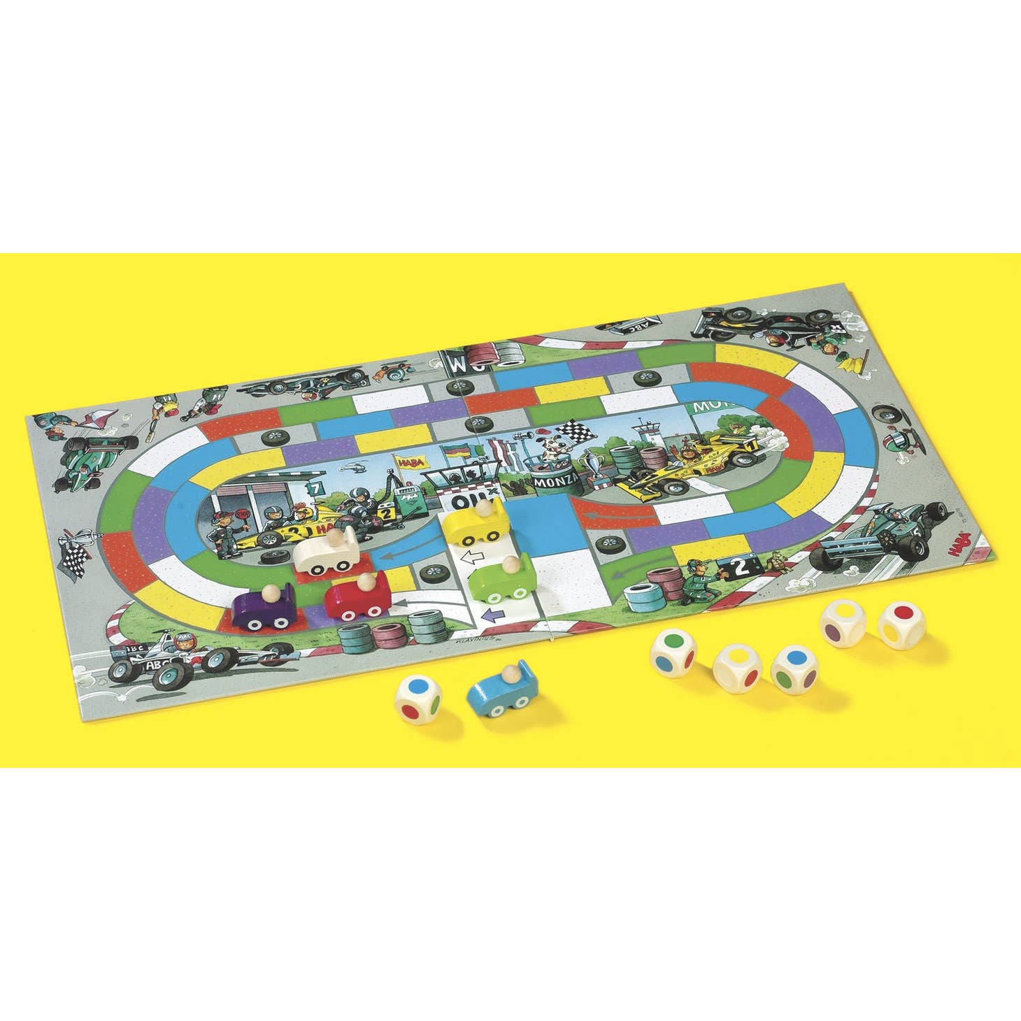 Monza Car Racing Board Game by Haba – Pacifier Kids Boutique