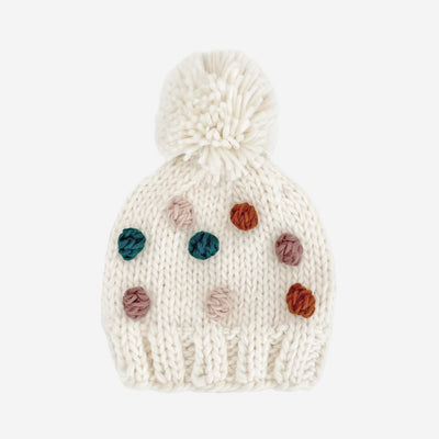 Percy Dot Hand Knit Hat - Jewel by The Blueberry Hill Accessories The Blueberry Hill XS (3-6M)  