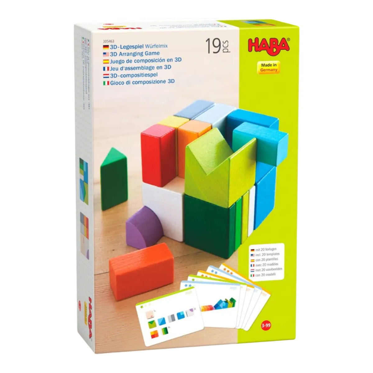 Wooden Blocks - 3D Arranging Game Chromatix by Haba Toys Haba   