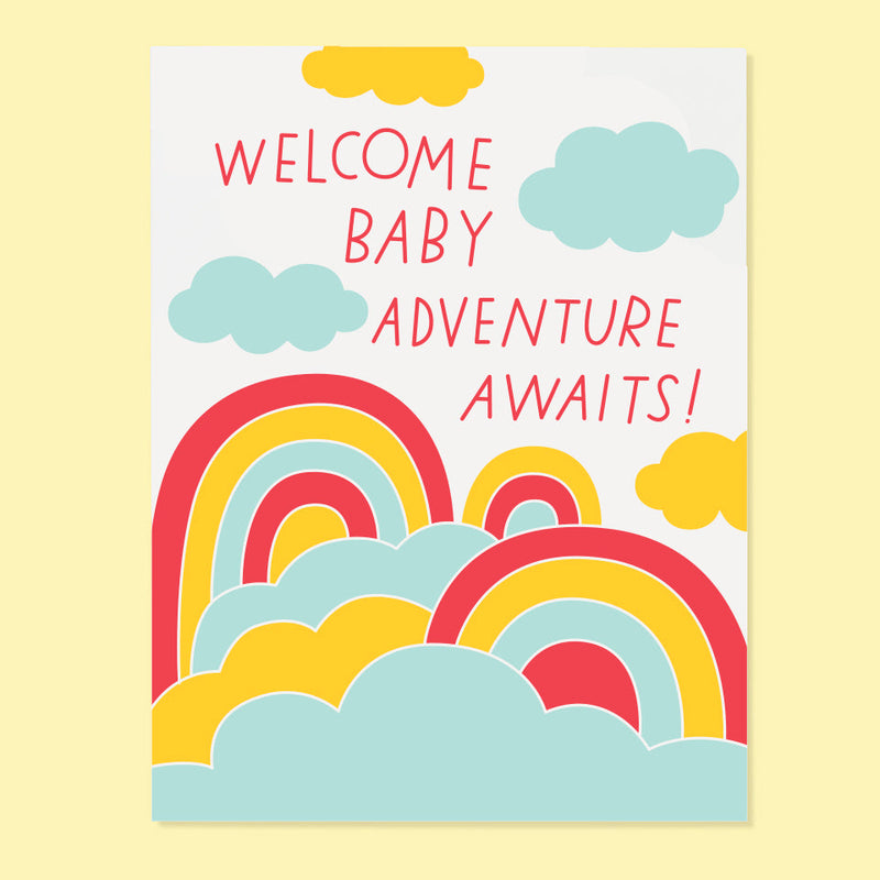 Baby Adventure Card by The Good Twin Paper Goods + Party Supplies The Good Twin   