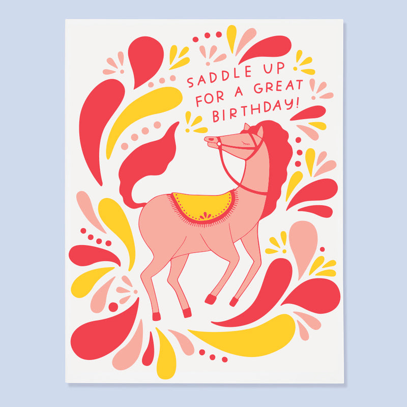 Saddle Up Birthday Card by The Good Twin Paper Goods + Party Supplies The Good Twin   