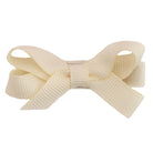 Bridget Classic Grosgrain Baby Hair Bow - Cream by No Slippy Hair Clippy Accessories No Slippy Hair Clippy   
