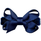 Bridget Classic Grosgrain Baby Hair Bow - Navy by No Slippy Hair Clippy Accessories No Slippy Hair Clippy   