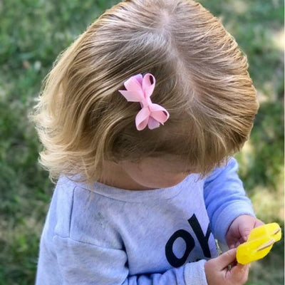 Bridget Classic Grosgrain Baby Hair Bow - Navy by No Slippy Hair Clippy Accessories No Slippy Hair Clippy   