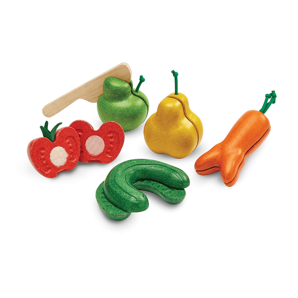 Plan toys fruit and vegetable playset clearance