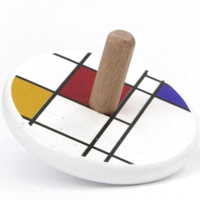 Spinning Tops in Mondrian by Little Poland Gallery Toys Little Poland Gallery   