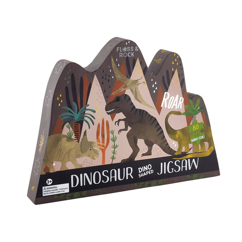 Dinosaur Jigsaw - 80 Pieces by Floss & Rock Toys Floss & Rock   