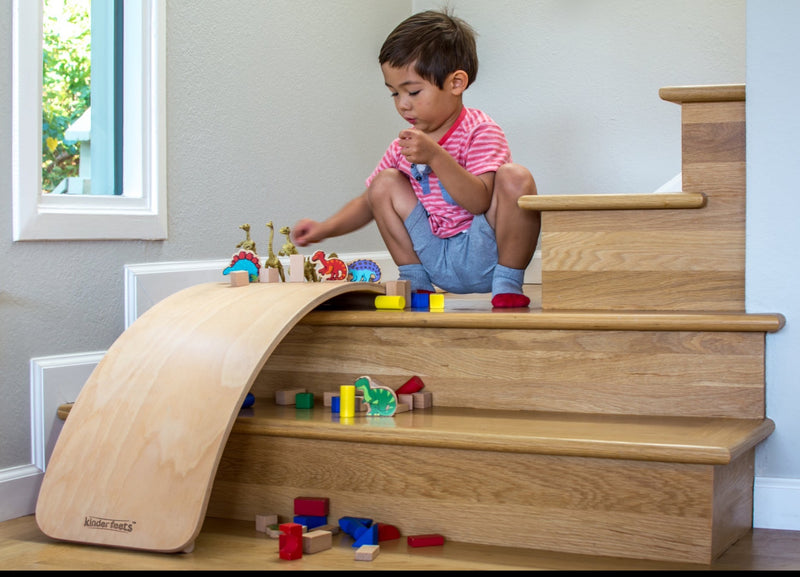 Kinderboard Balance Board Waldorf Original - Natural by Kinderfeets Toys Kinderfeets   