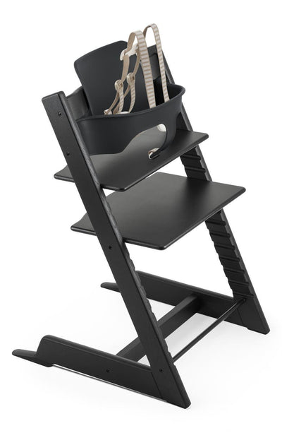 Tripp Trapp High Chair in Oak Wood by Stokke Furniture Stokke Oak Black  