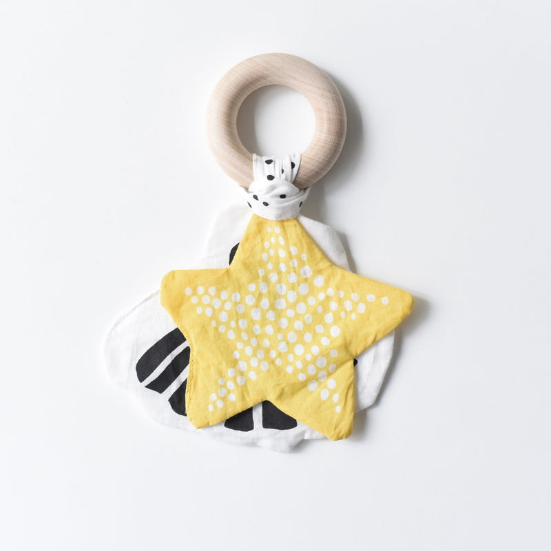 Organic Crinkle Teether - Starfish by Wee Gallery Toys Wee Gallery   