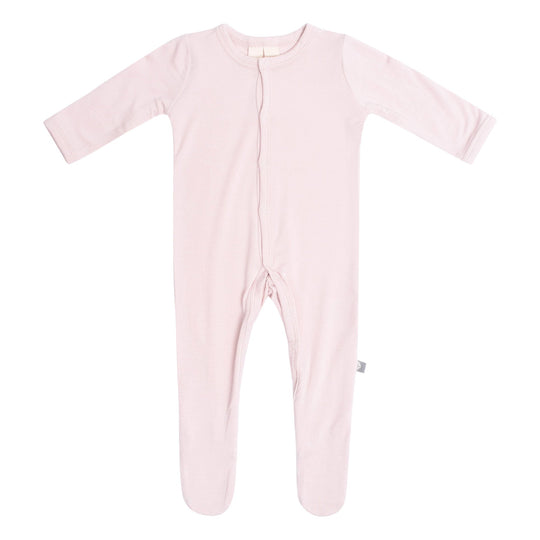 Solid Footie with Zipper - Blush by Kyte Baby