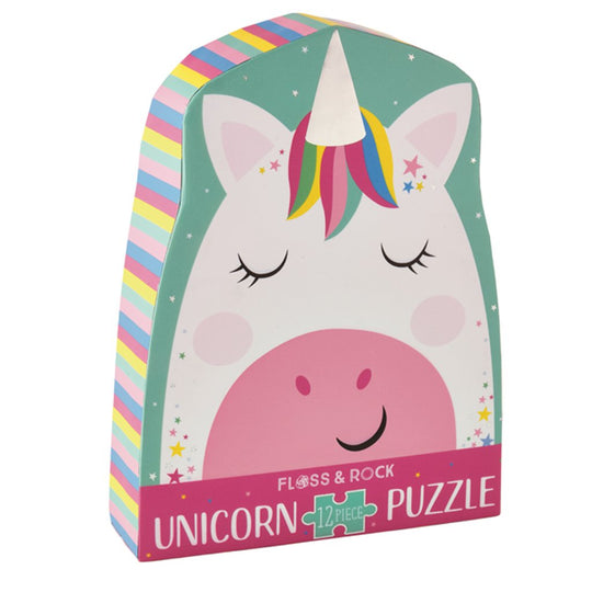 Rainbow Unicorn Jigsaw Puzzle - 12 Pieces by Floss & Rock