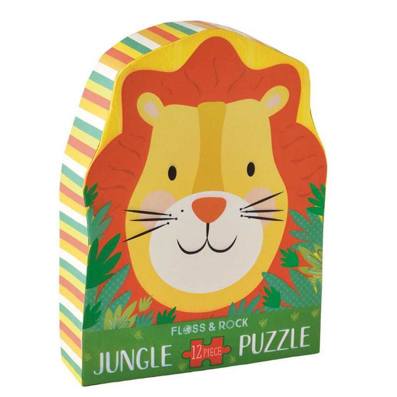 Lion Jigsaw Puzzle - 12 Pieces by Floss & Rock Toys Floss & Rock   
