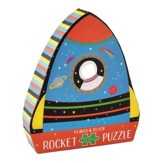 Rocket Jigsaw Puzzle - 12 Pieces by Floss & Rock