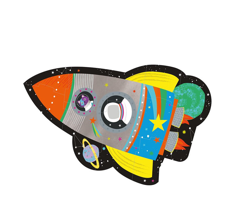 Rocket Jigsaw Puzzle - 12 Pieces by Floss & Rock Toys Floss & Rock   
