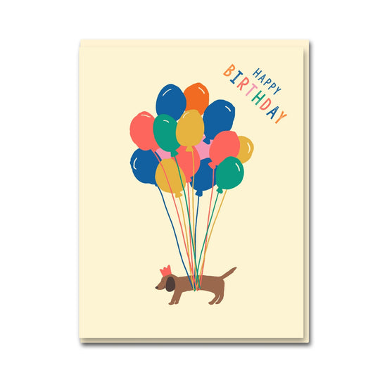 Sausage Dog Birthday Card