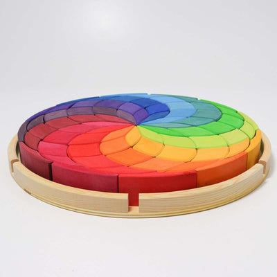 Large Color Spiral Wooden Blocks by Grimm's Toys Grimm's   