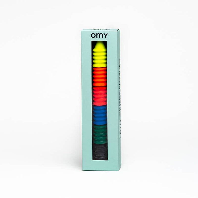 Neon Finger Crayons - Set of 6 by OMY Toys OMY   