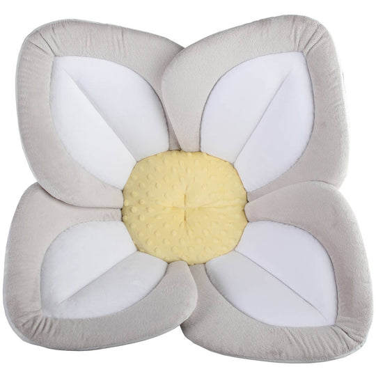 Blooming Bath Lotus with Snaps - Gray/White/Yellow