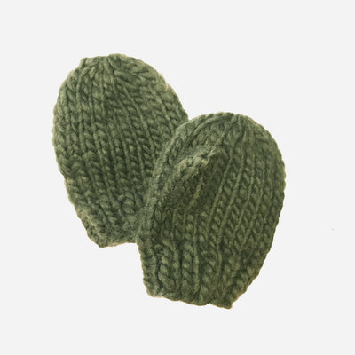 Hand Knit Mittens - Olive by The Blueberry Hill Accessories The Blueberry Hill   