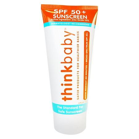 Thinkbaby Safe Sunscreen SPF 50+ - Family Size 6 oz